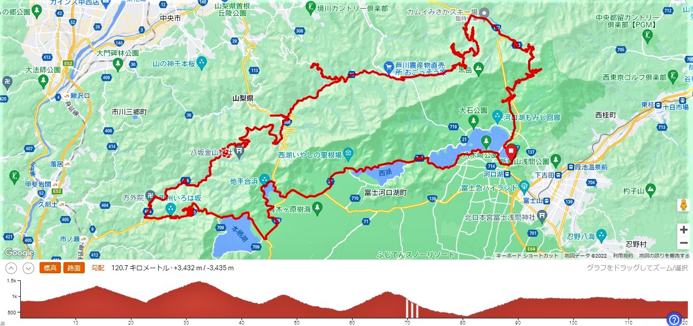 御坂山塊と富士四湖① | 八千代市の自転車じて吉